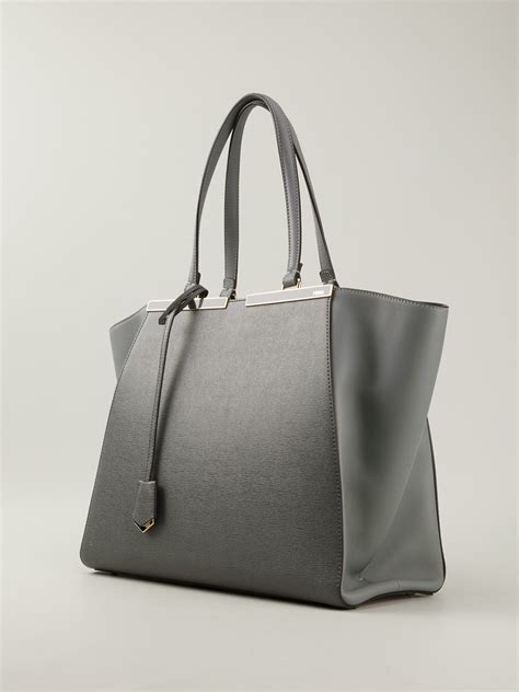 fendi 3jours leather tote|fendi double f bag.